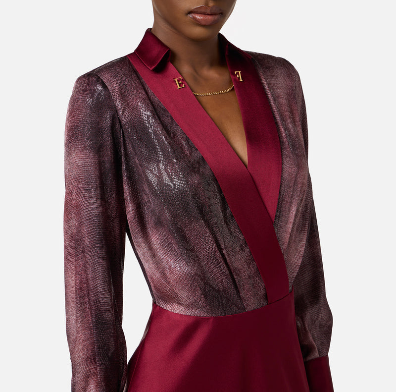ELISABETTA FRANCHI DRESS SATIN DRESS