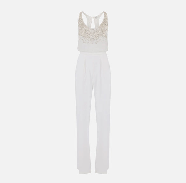ELISABETTA FRANCHI JUMPSUIT WITH CRYSTALS
