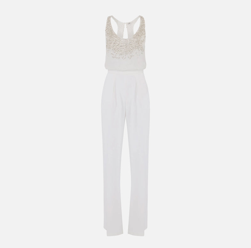 ELISABETTA FRANCHI JUMPSUIT WITH CRYSTALS