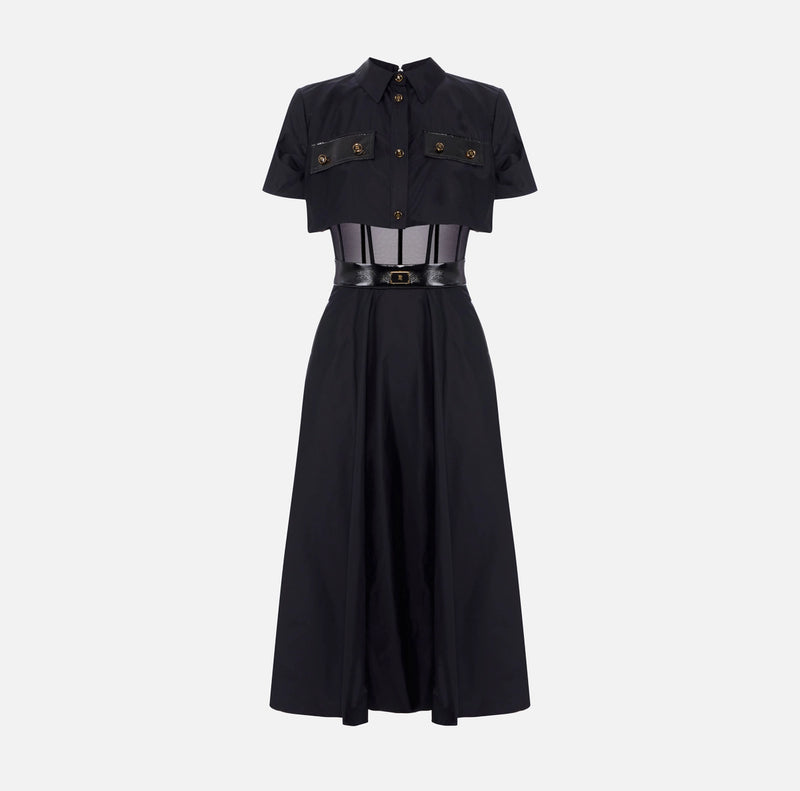 ELISABETTA FRANCHI DRESS IS VOILLE FABRIC