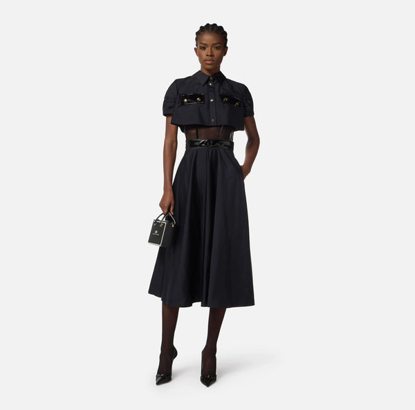 ELISABETTA FRANCHI DRESS IS VOILLE FABRIC
