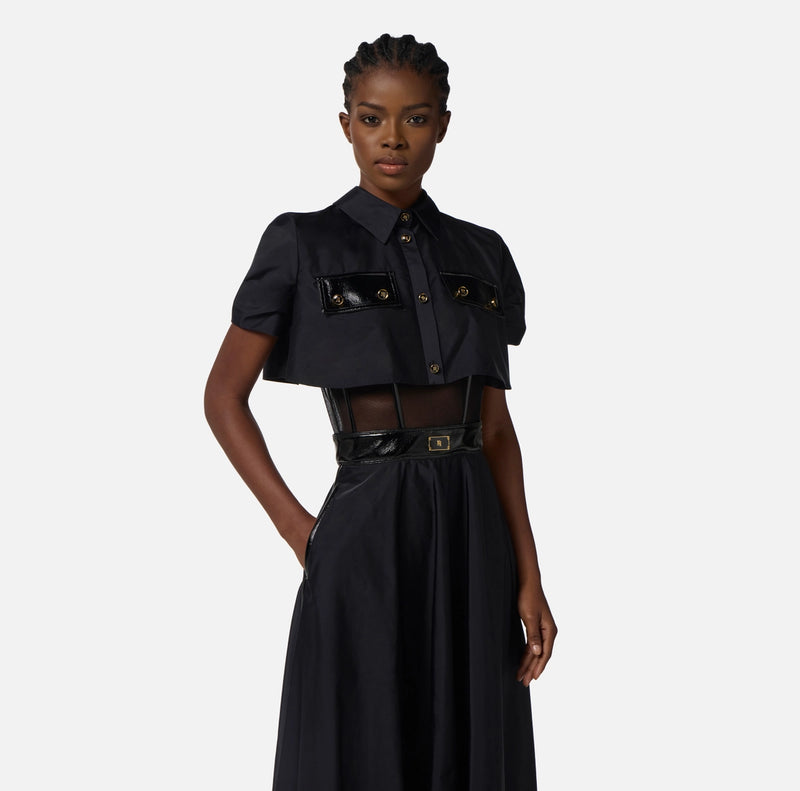ELISABETTA FRANCHI DRESS IS VOILLE FABRIC