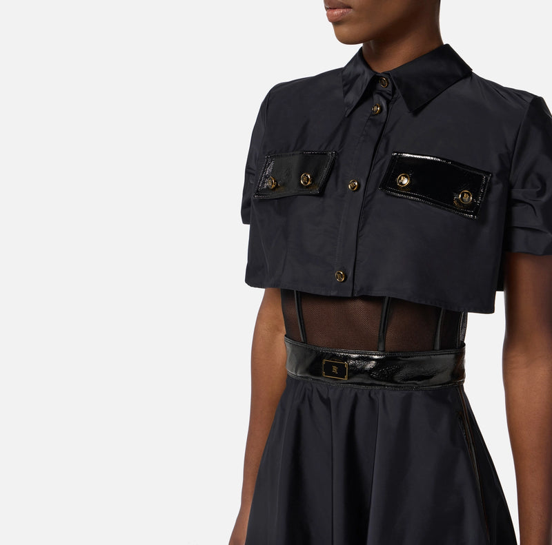 ELISABETTA FRANCHI DRESS IS VOILLE FABRIC