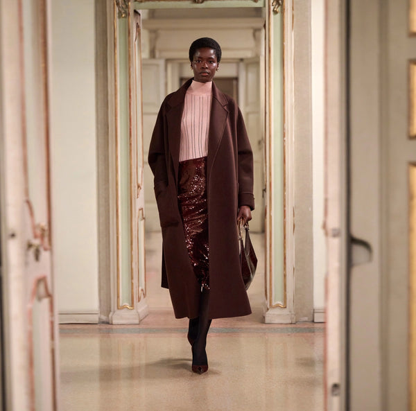 ELISABETTA FRANCHI COAT IN DOUBLE WOOL