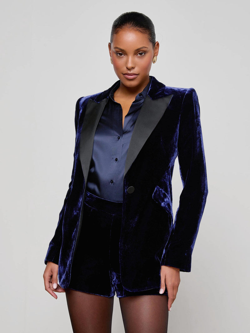 L’AGENCE SHEILA VELVET BLAZER
